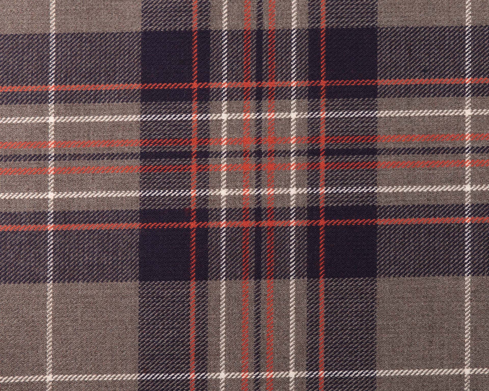 Grey Blue Check fabric woven by Marton Mills