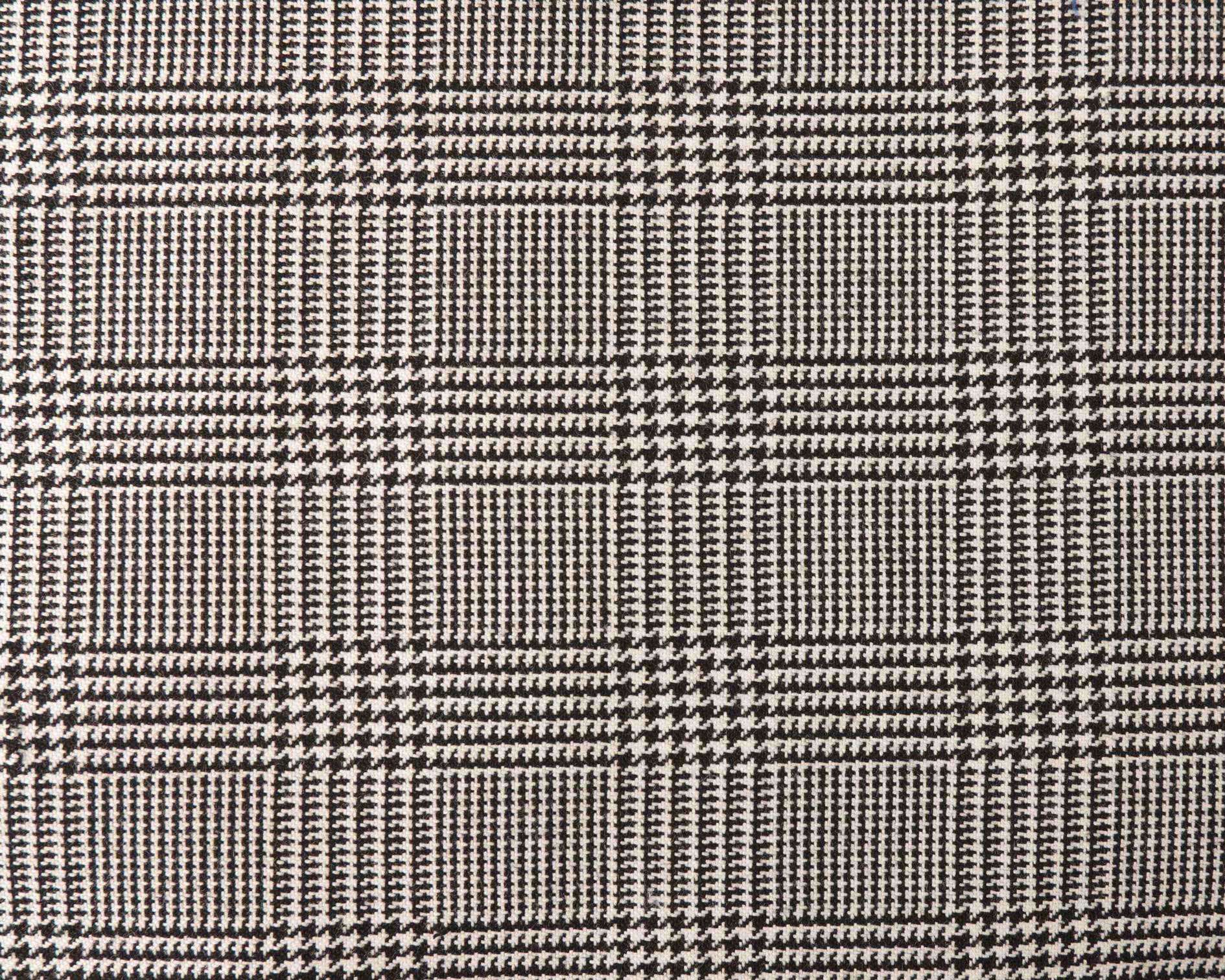 Prince Of Wales Black White fabric woven by Marton Mills