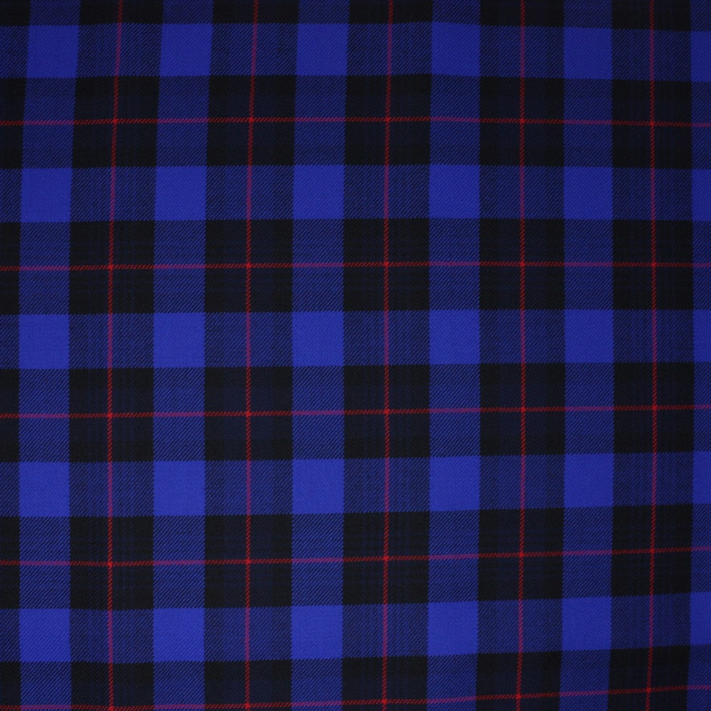 Strath Blue fabric woven by Marton Mills